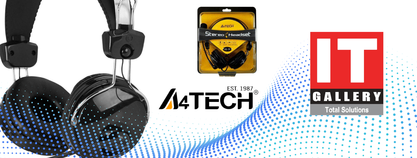 HU-7P Stereo Headset - Professional On-Ear Audio with Volume Control