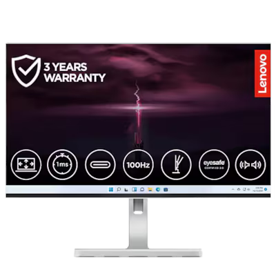 Lenovo L24m-4A 23.8 inch FHD USB-C Monitor with built-in hub and ultra-thin bezel