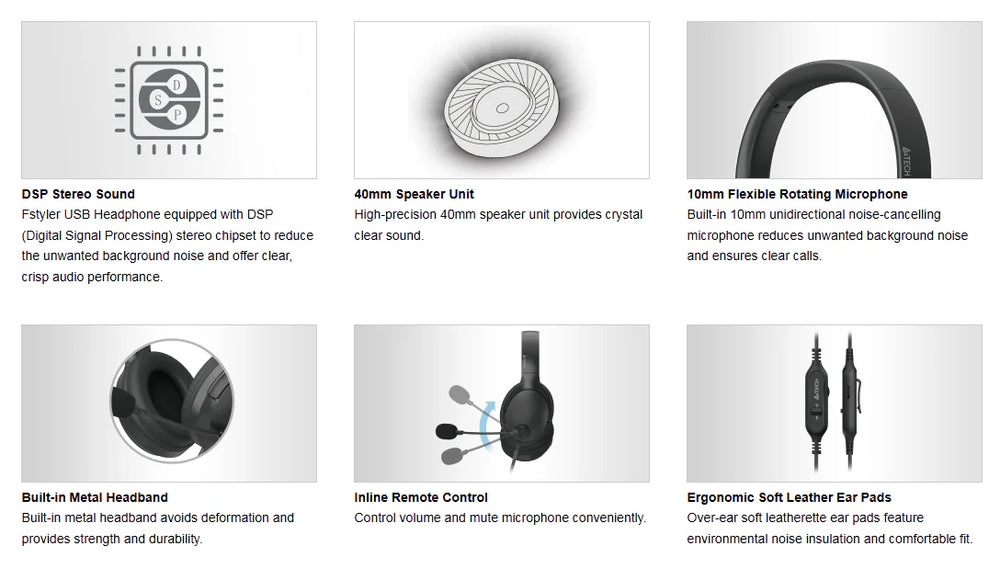 A4TECH FH280U FSTYLER CONFERENCE OVER-EAR