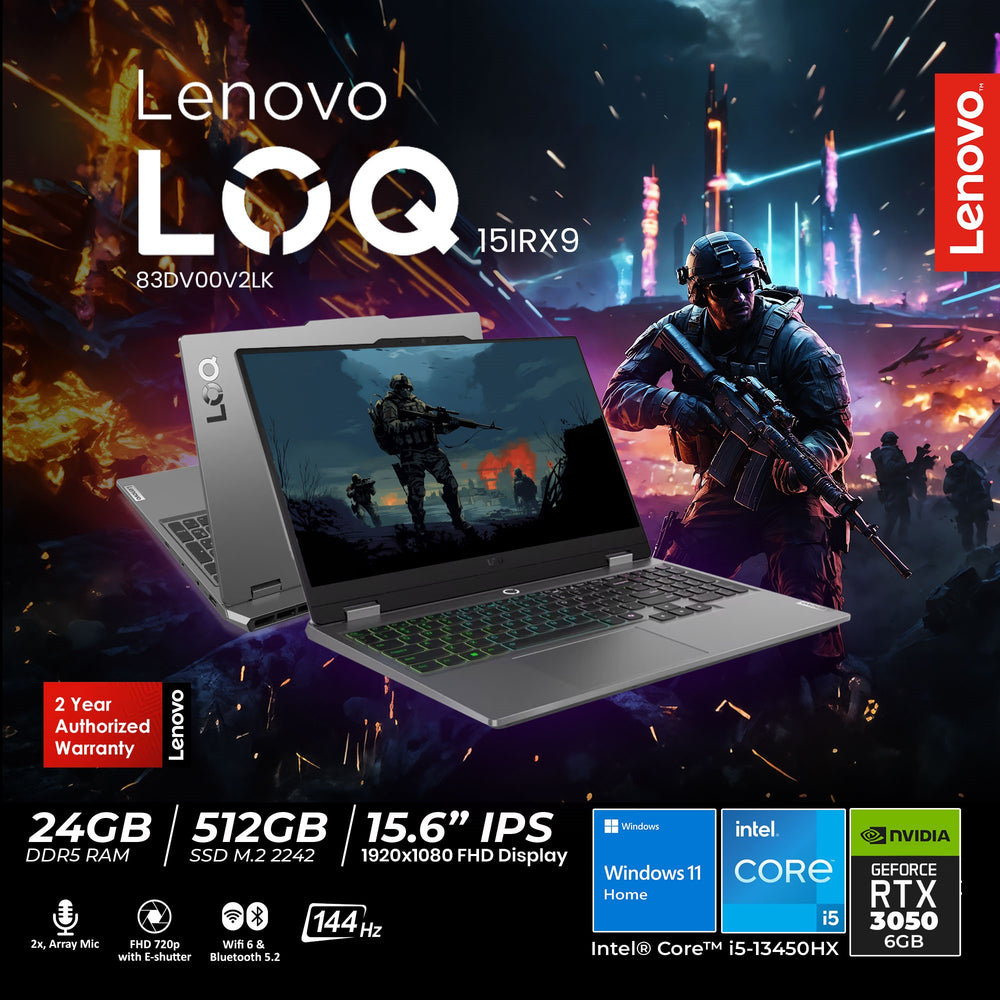 Lenovo LOQ 15IAX9 Intel® Core™ i5-13450HX NVIDIA® GeForce RTX™ 3050