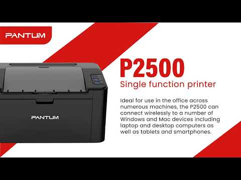 PANTUM P2500W Mono Laser Printer + WIFI WITH Toner-1Y